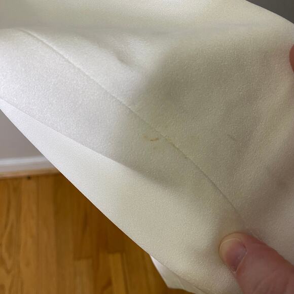 Elliatt Camo Mini Dress in White Halter Neck Asymmetrical Hem NWOT Size L - Picture 8 of 9